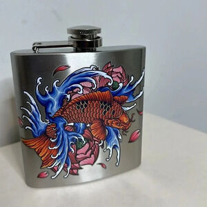 LINK-UP Stainless Steel  6 oz Flask
